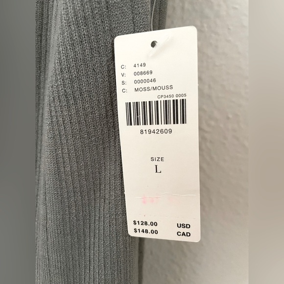 NWT Anthropologie/Daily Practice Ribbed Sweater Midi Dress, Size L - Picture 11 of 11